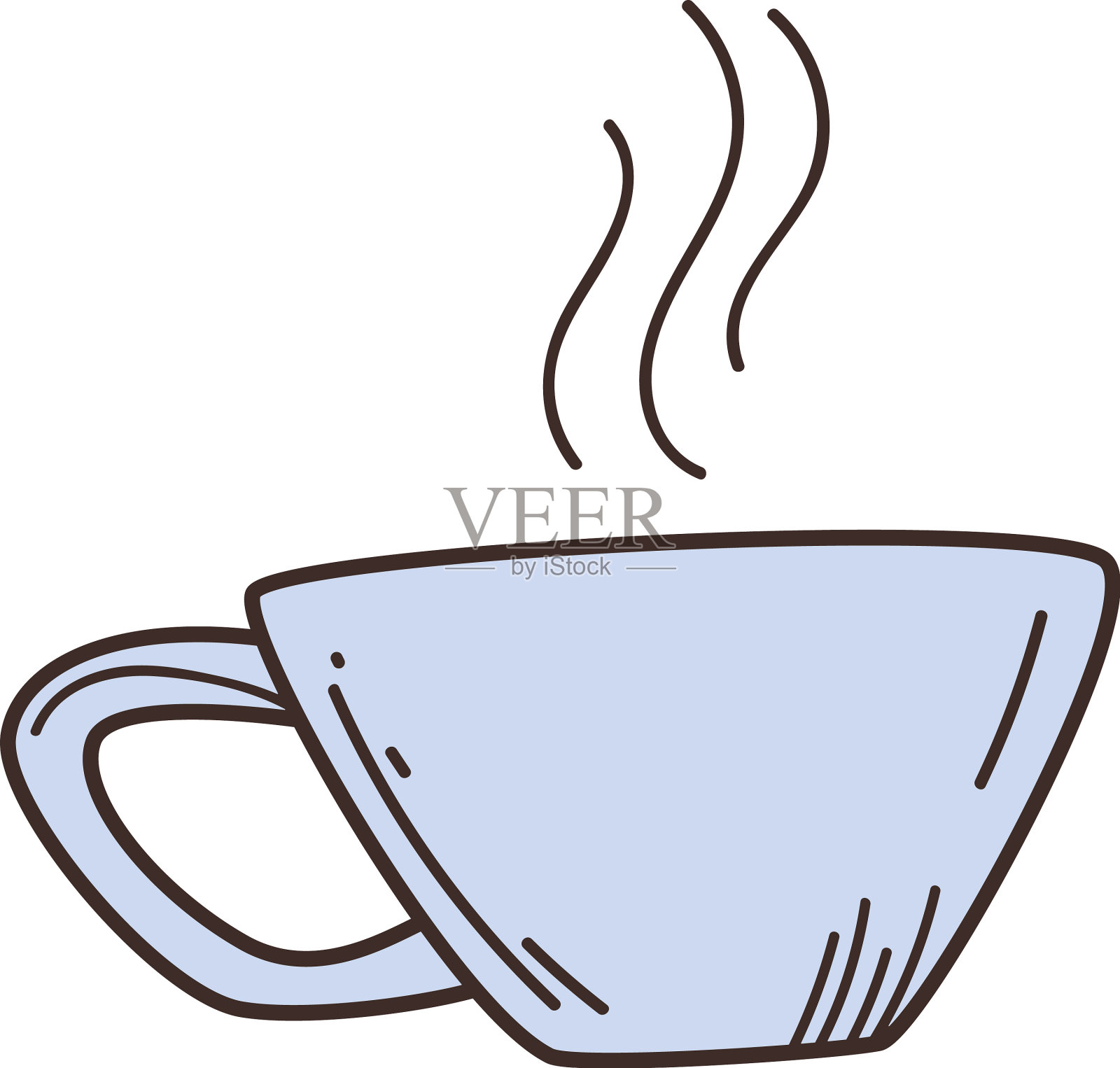 咖啡杯热图标插画图片素材