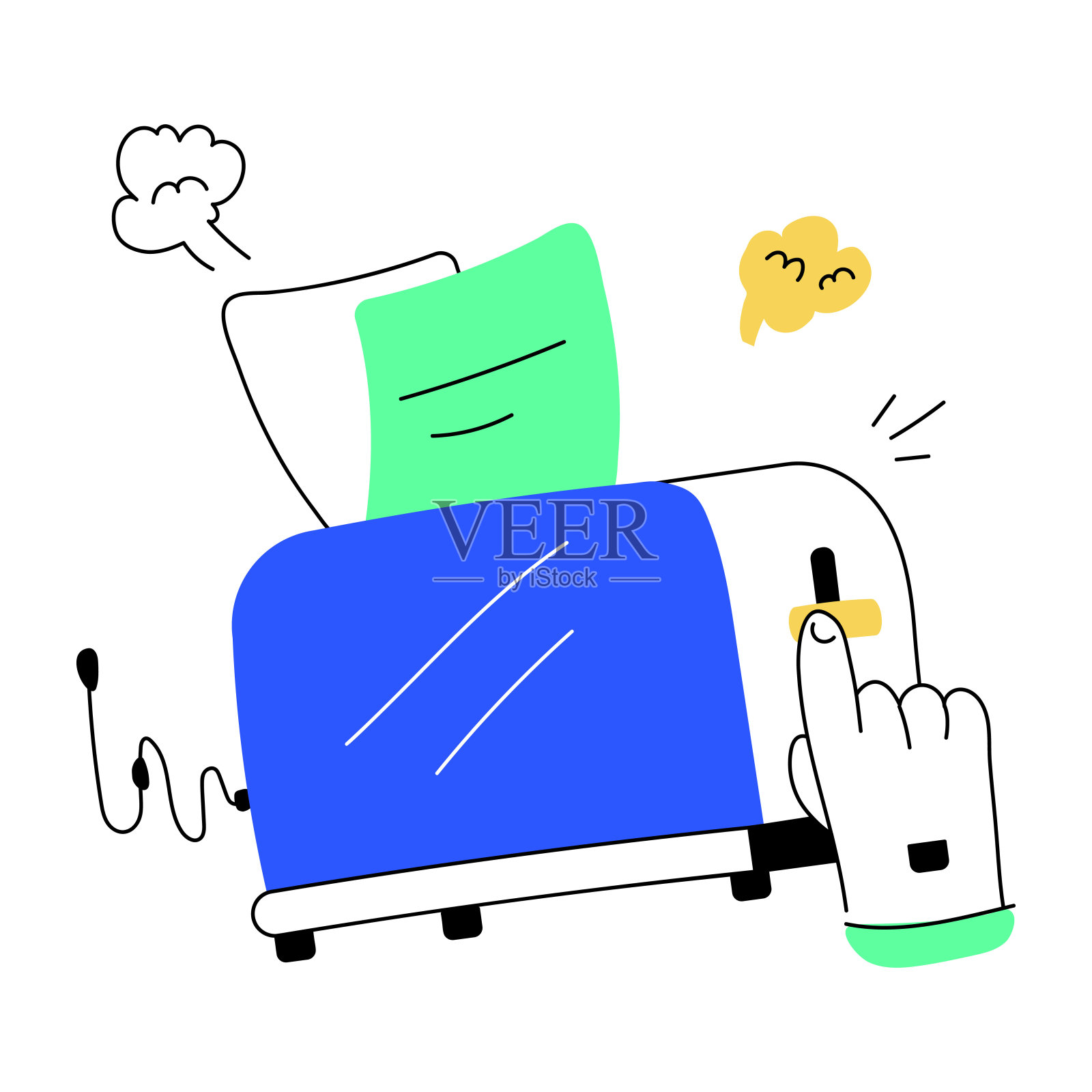 烧文件插画图片素材