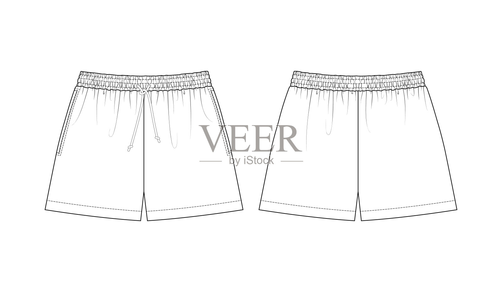 泳裤插画图片素材