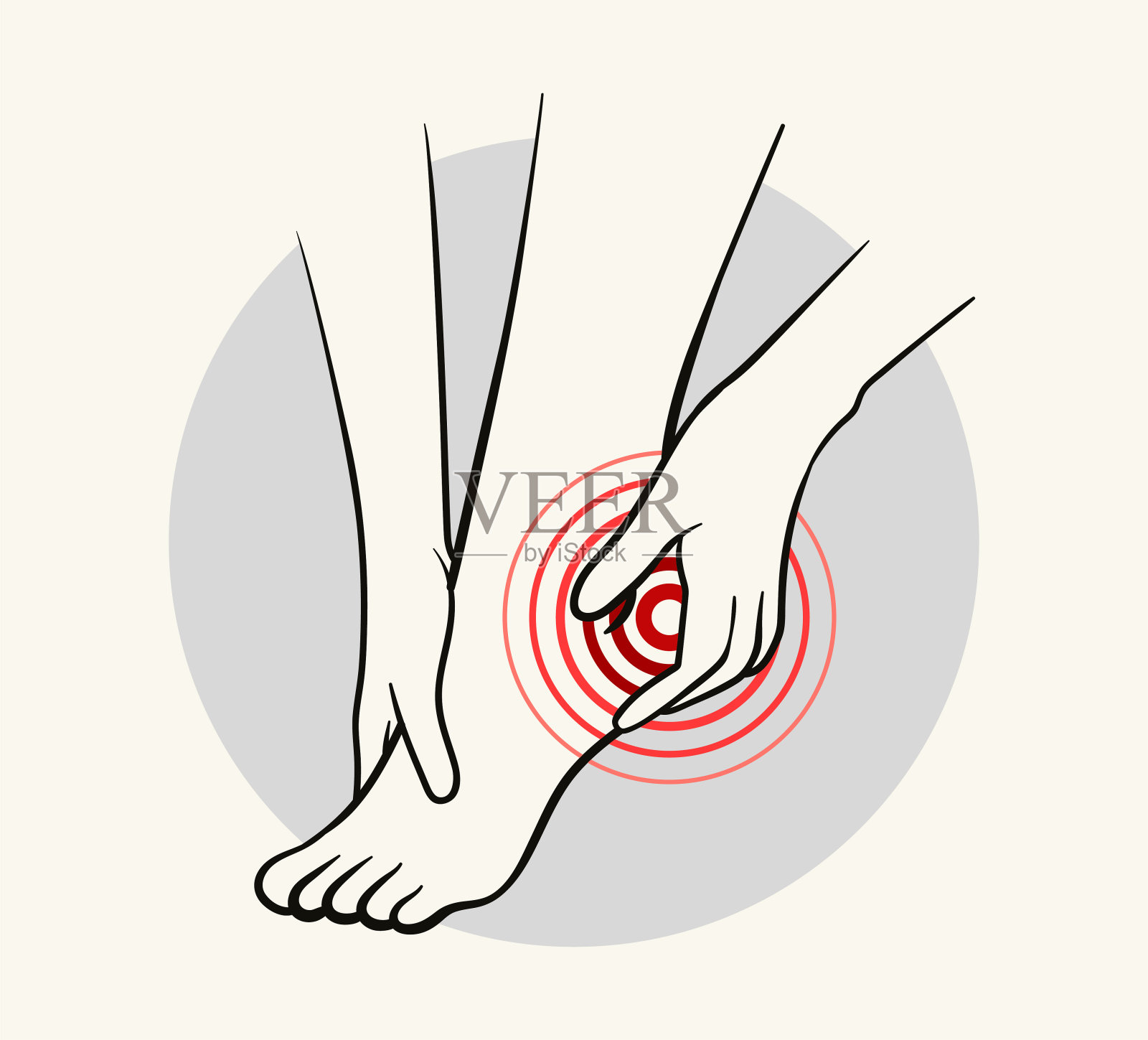 身体疼痛解剖矢量概念插画图片素材