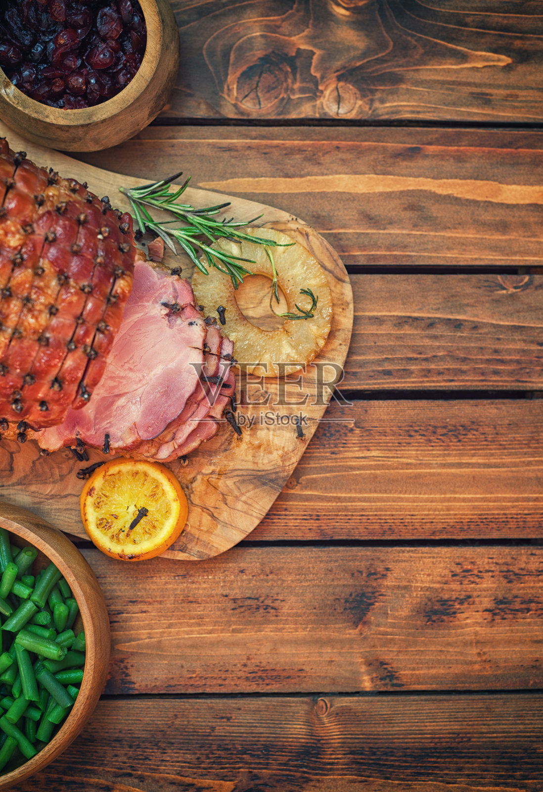 传统节日釉面火腿照片摄影图片