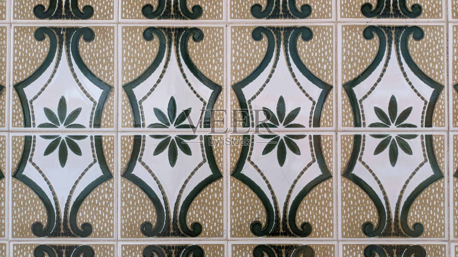 传统葡萄牙azulejo瓷砖特写镜头照片摄影图片