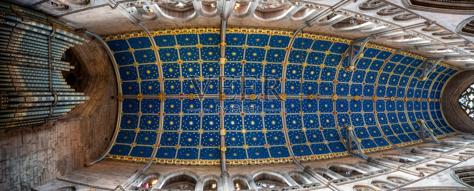 星空天花板在卡莱尔大教堂，卡莱尔，坎布里亚，英国照片摄影图片