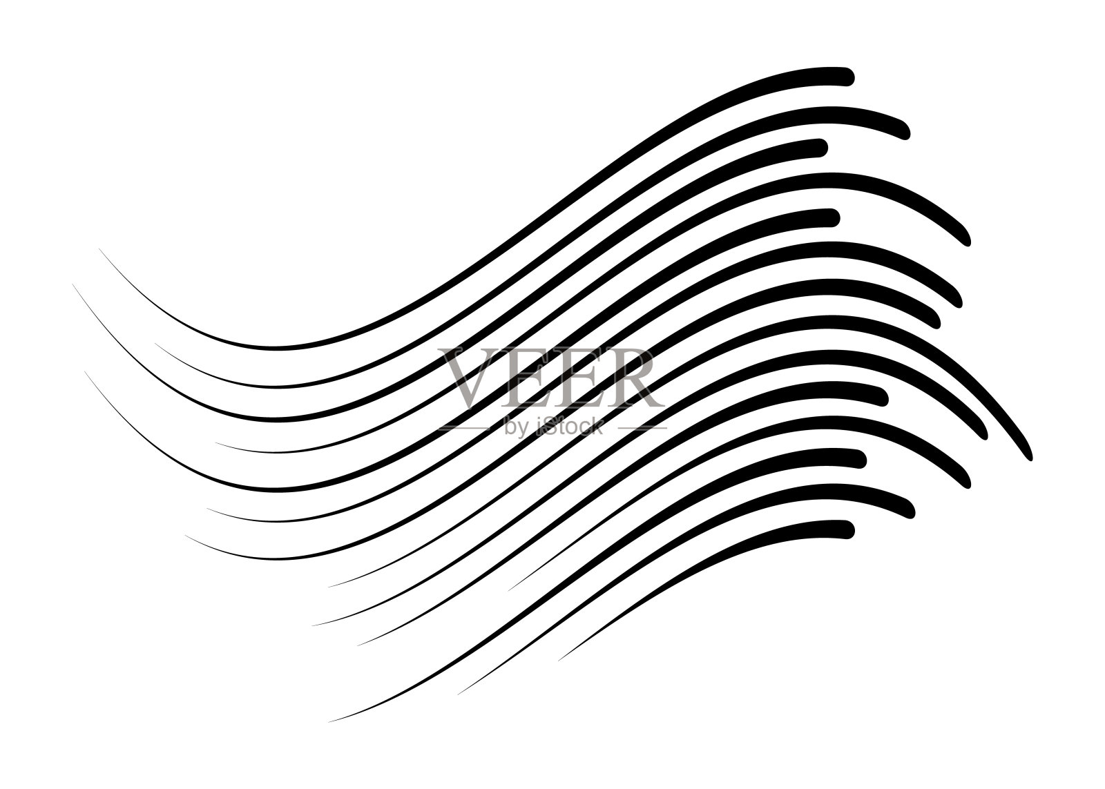 黑速线组插画图片素材