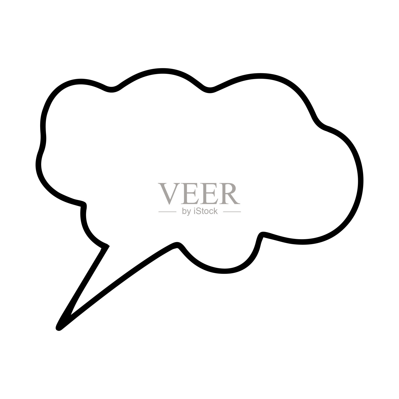 漫画泡泡聊天图标元素插画图片素材