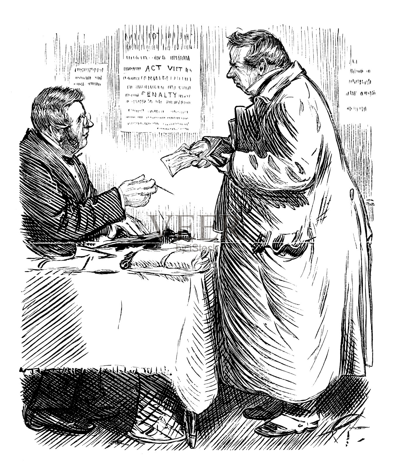 英国讽刺漫画插画图片素材