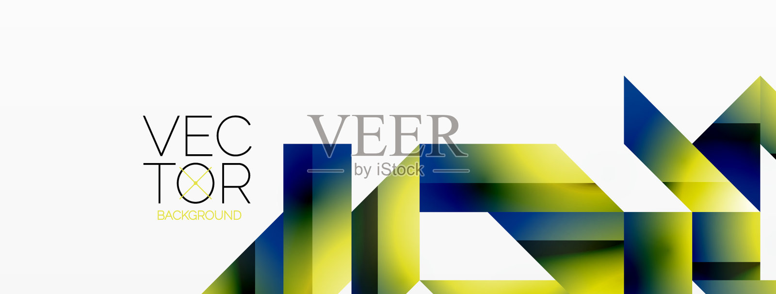 极简主义的优雅——线条、正方形、三角形插画图片素材