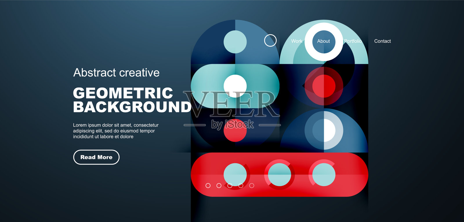 简单的圆圈和圆形元素图案插画图片素材