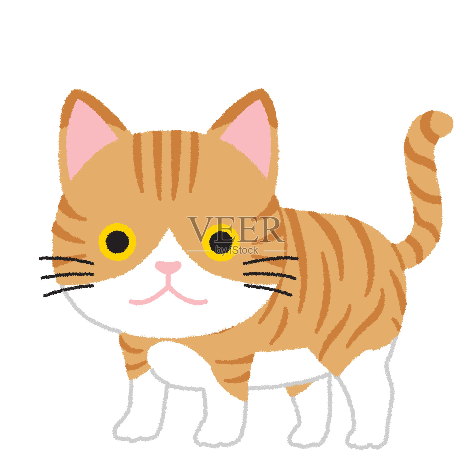 猫插画图片素材