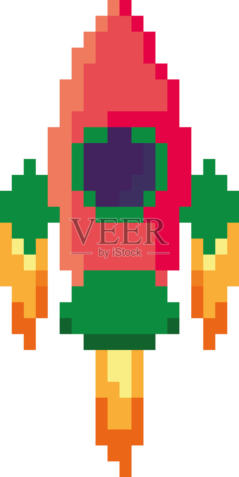 战舰像素隔离图标插画图片素材