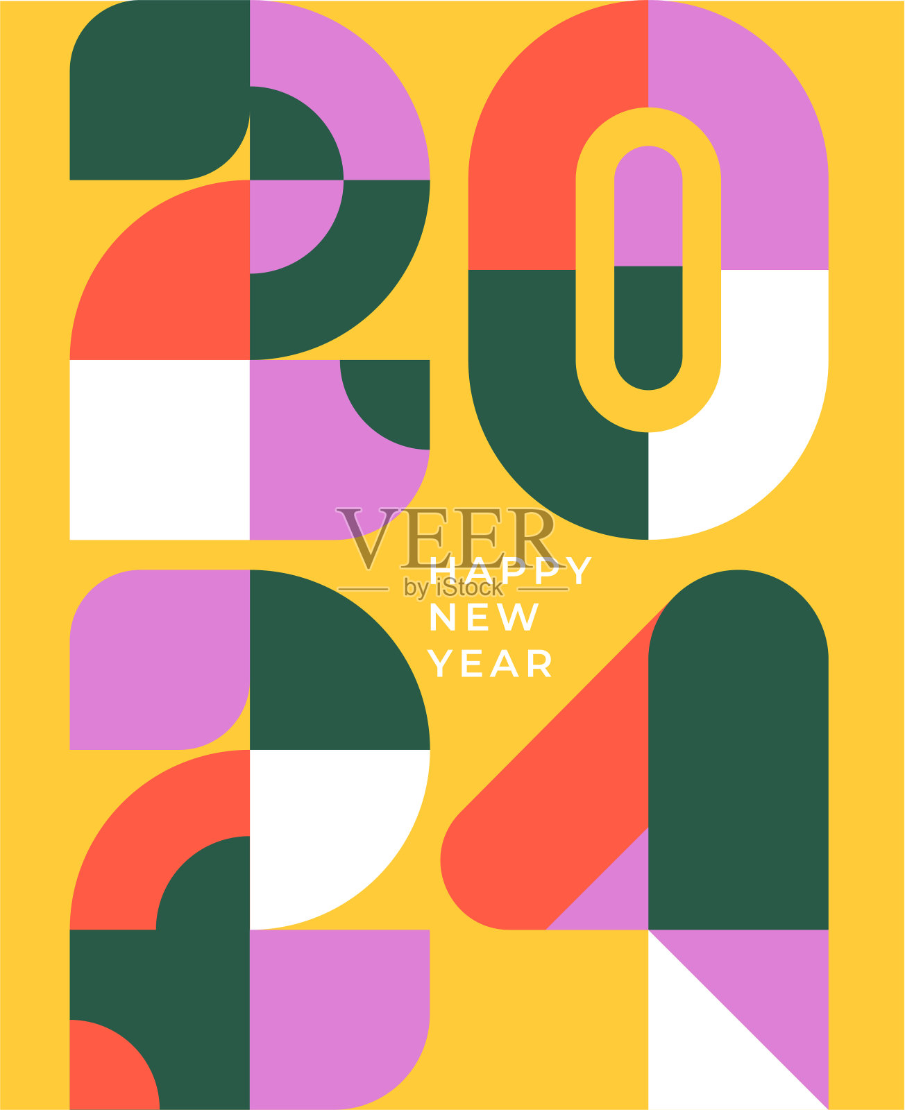 2024抽象海报矢量概念插画图片素材