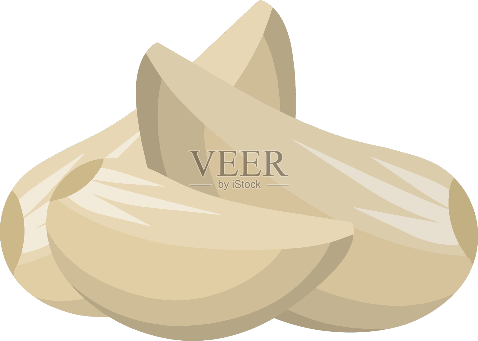 蒜瓣香料蔬菜分离设计元素图片