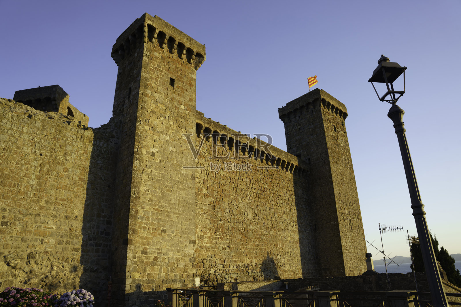 波尔塞纳,维特尔博省的中世纪城市照片摄影图片