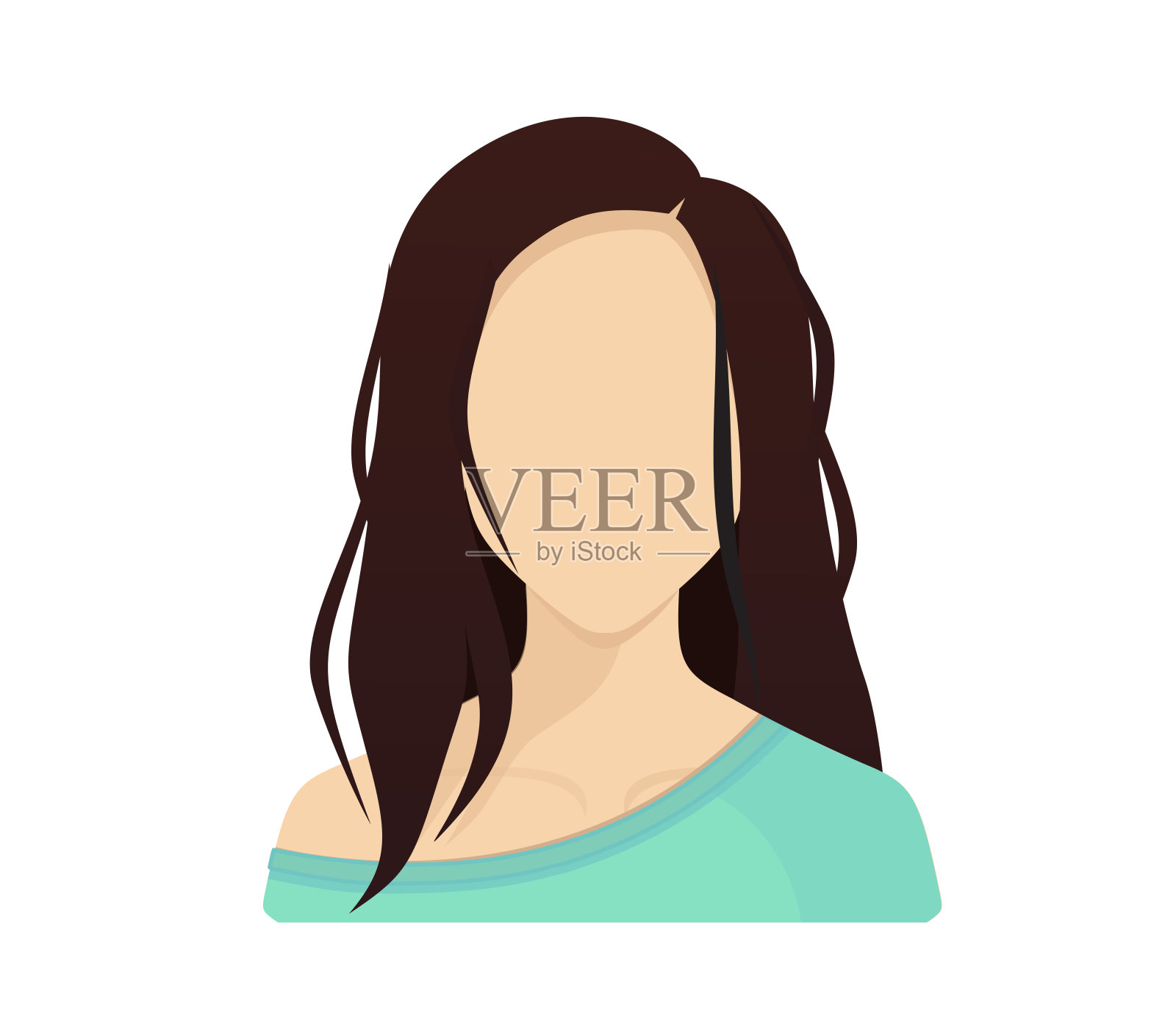 卡通人物头像设计元素图片