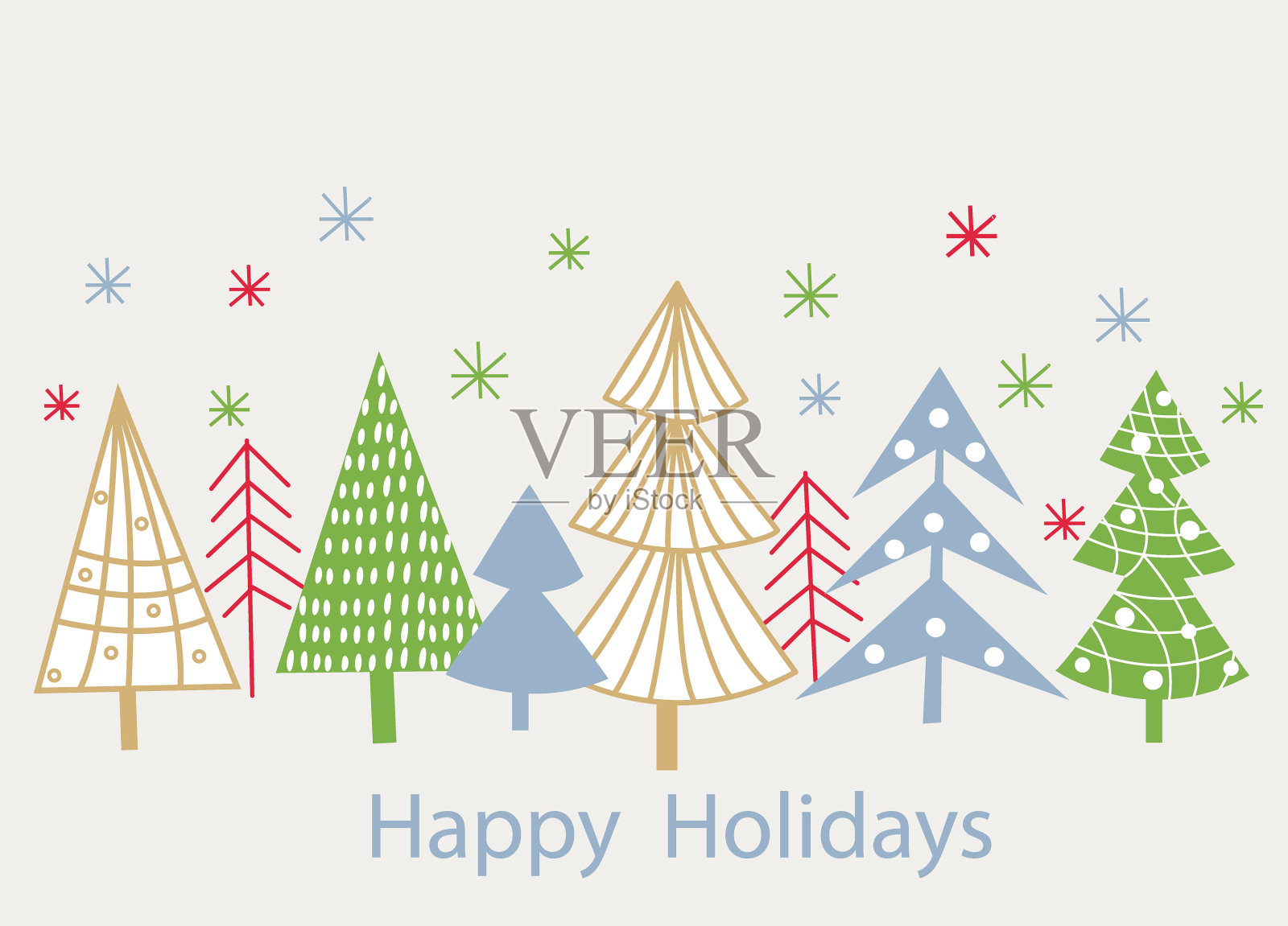 圣诞背景。插画图片素材