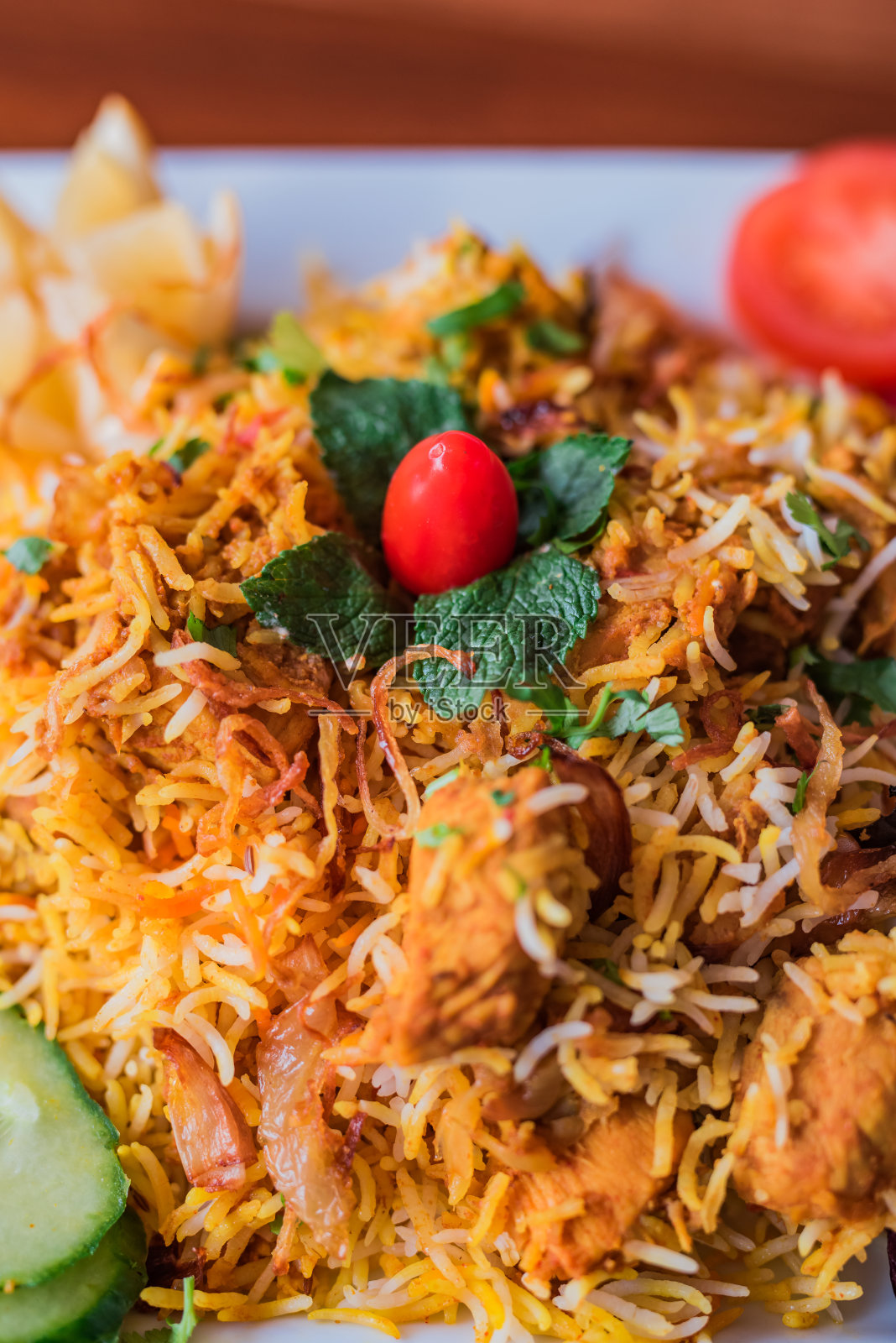 印度比尔亚尼菜照片摄影图片