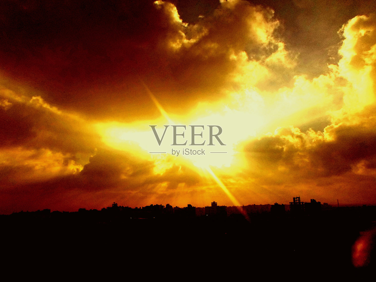 斋月最后一天在开罗的日出照片摄影图片