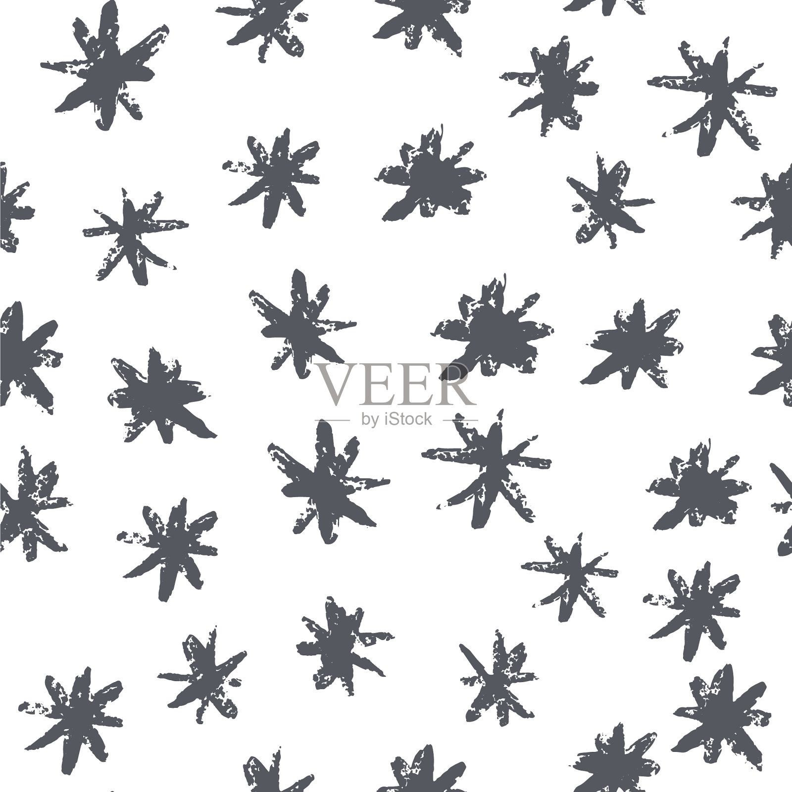 垃圾摇滚明星无缝图案手绘油漆插画图片素材