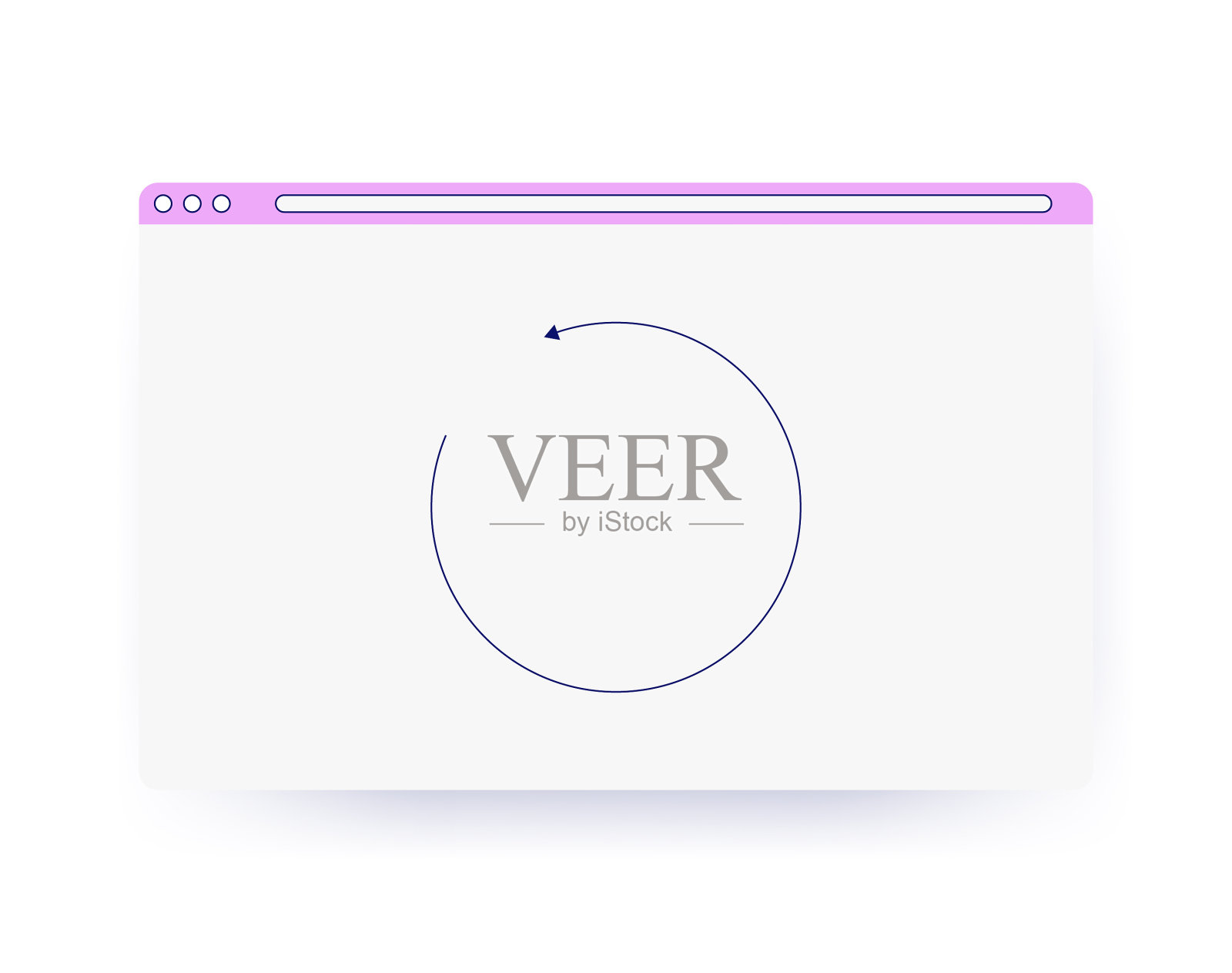 网页浏览器的平面颜色和线条艺术插画图片素材