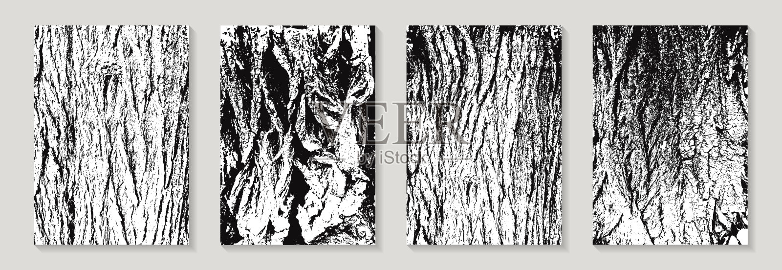 垃圾背景与木材纹理。插画图片素材