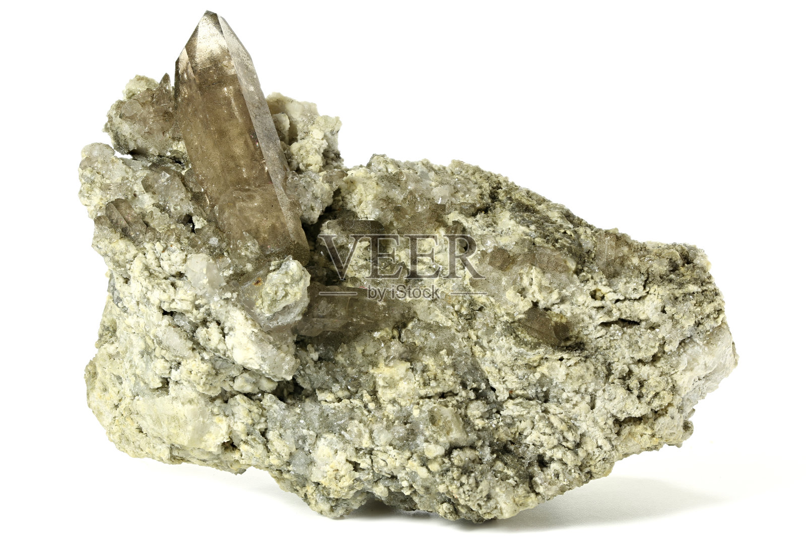 来自法国勃朗峰的烟熏石英照片摄影图片