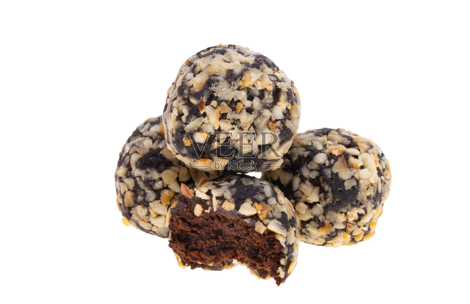 分离巧克力果球照片摄影图片