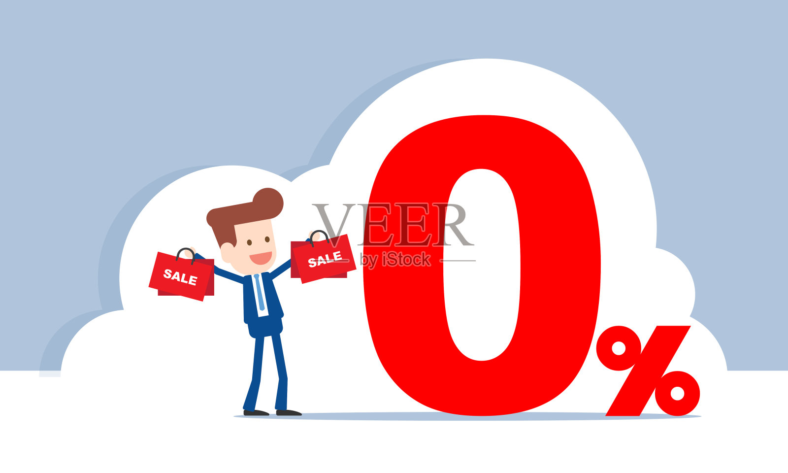 商人用信用卡购物设计元素图片