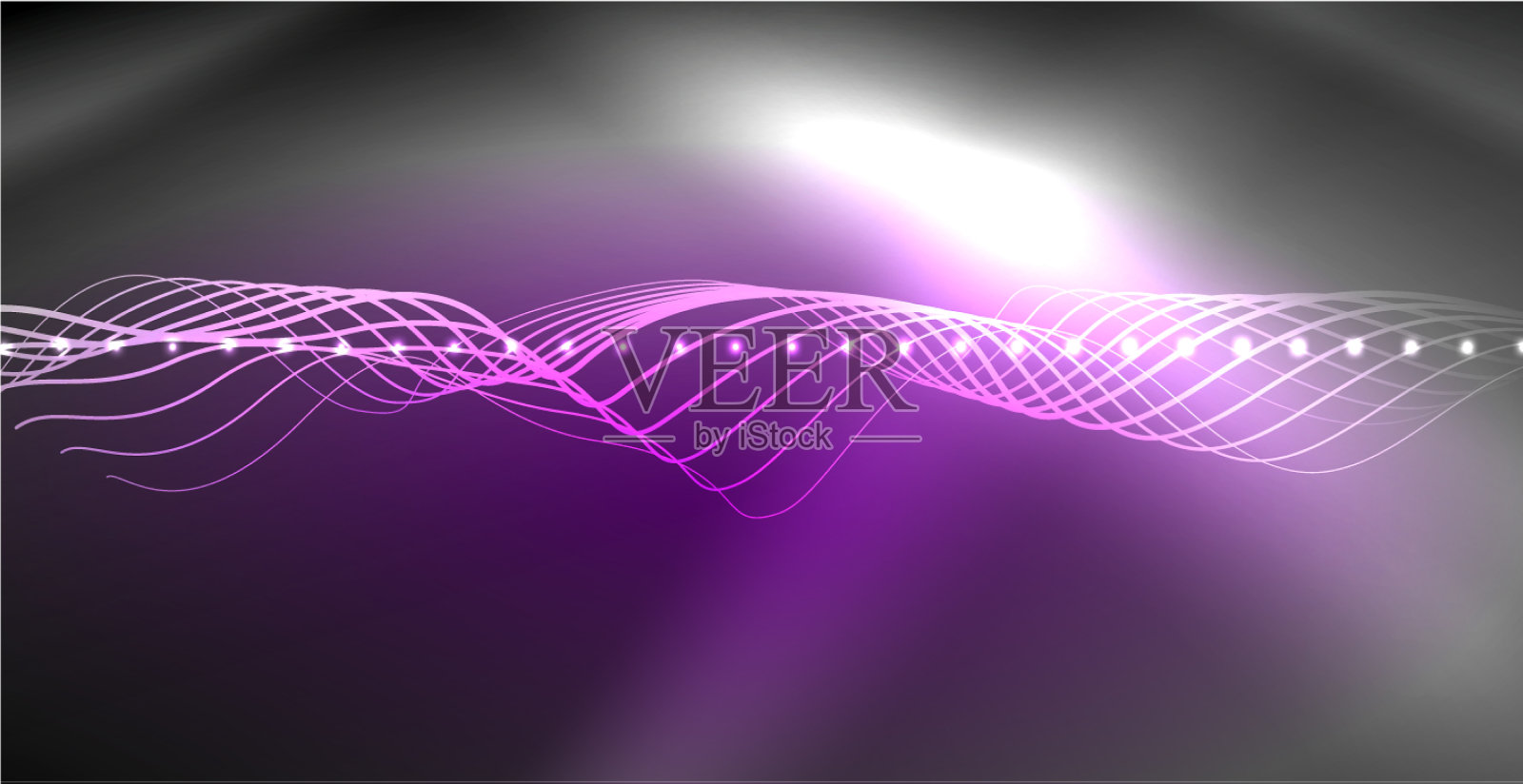 霓虹灯线条闪闪发光的背景插画图片素材