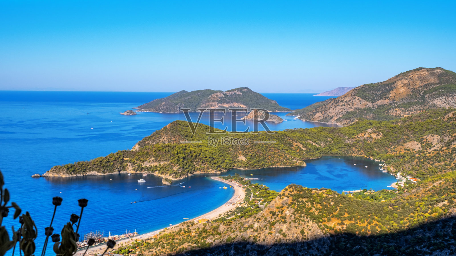 费特希耶，Ölüdeniz和Belcekız海滩照片摄影图片