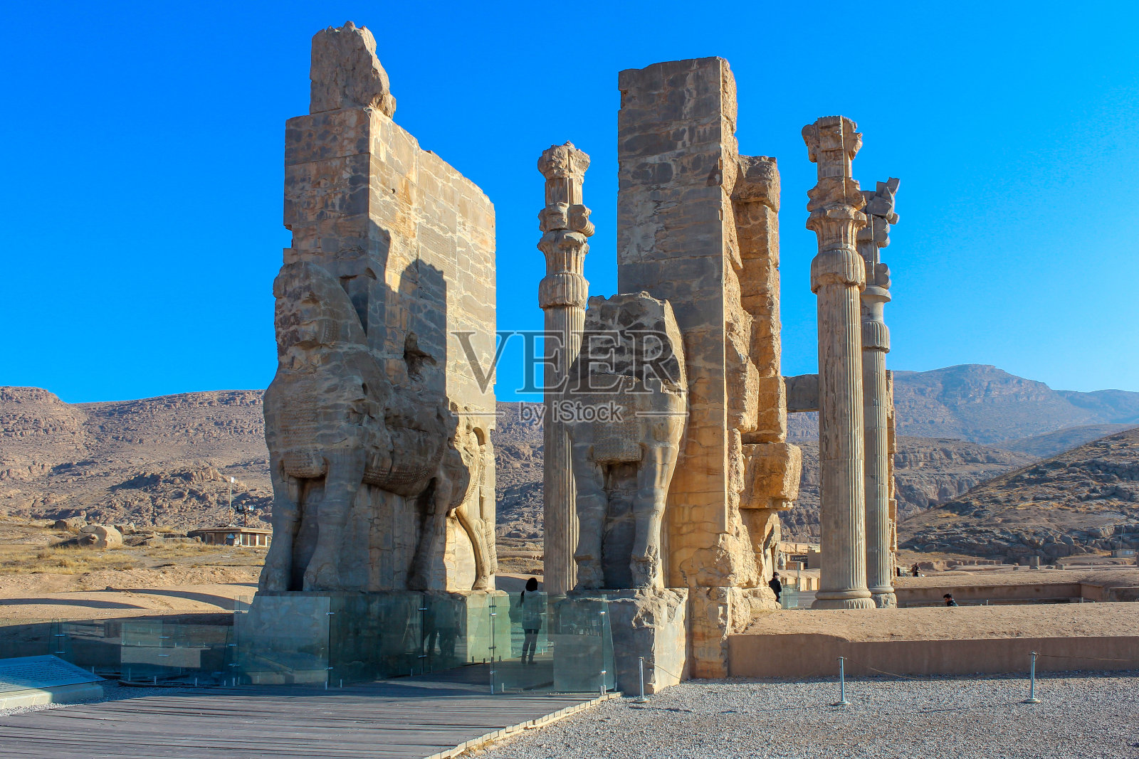 伊朗波斯波利斯万国之门遗址照片摄影图片