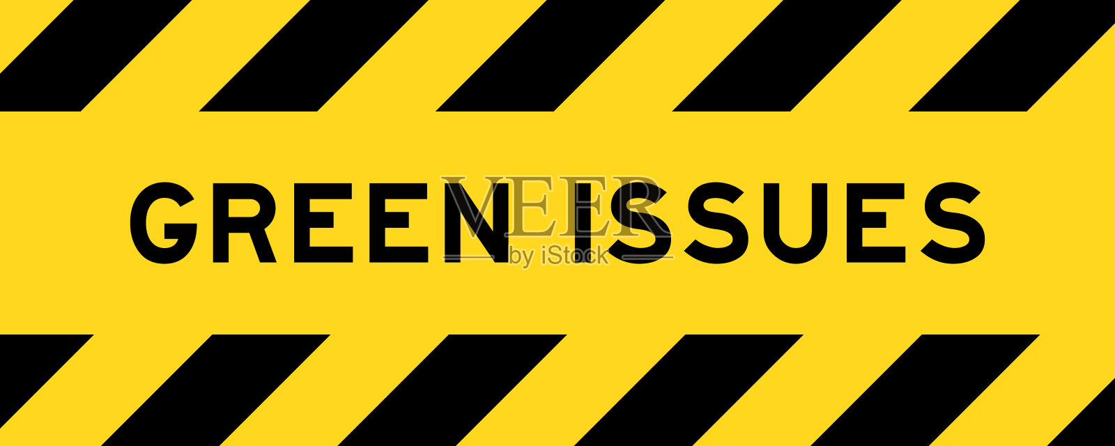 黄黑两色带线条纹的标签横幅带字绿色问题插画图片素材