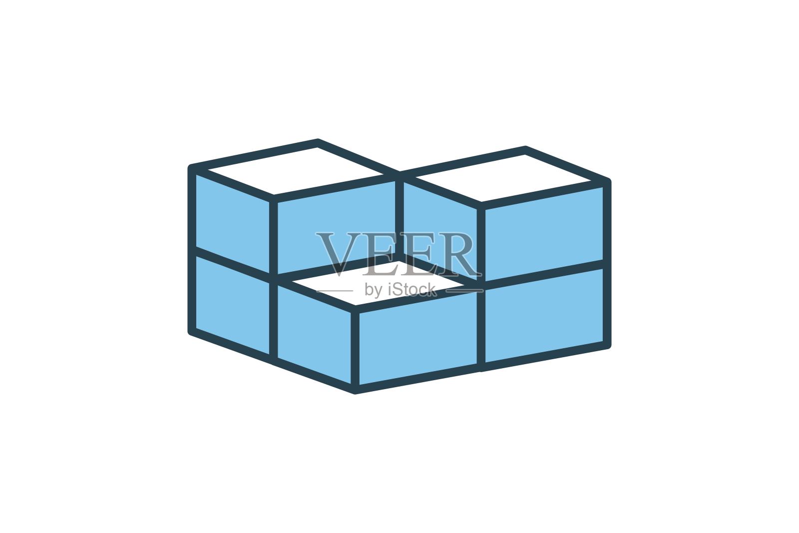 栈包。“交付”图标。适用于网站设计，应用程序，用户界面。平线图标样式。简单的矢量设计可编辑插画图片素材