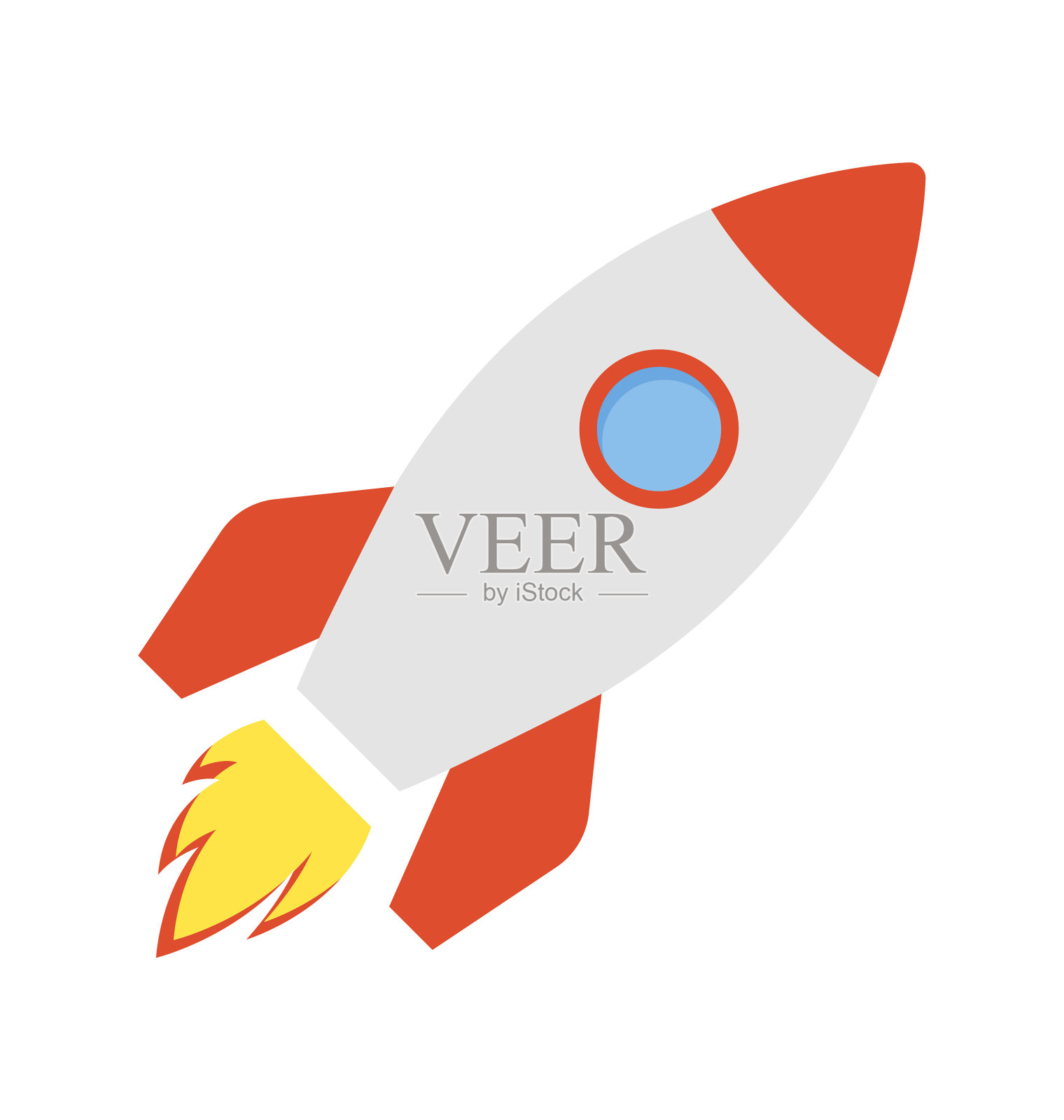 启动，未来的银行，火箭，区块链平台完全可编辑的矢量图标插画图片素材