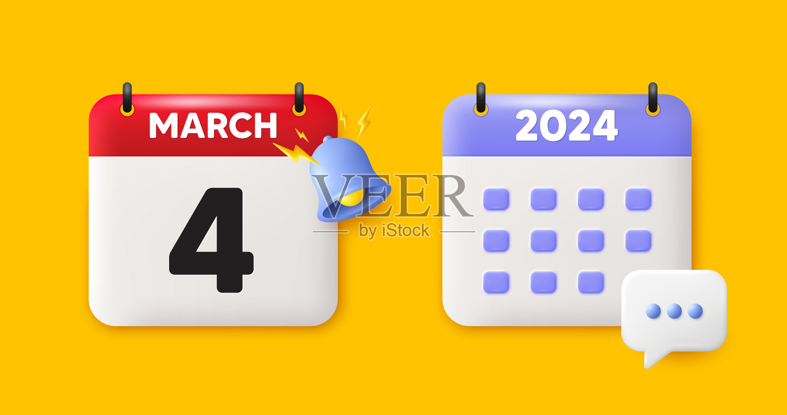 每月的第4天图标活动日程日期插画图片素材