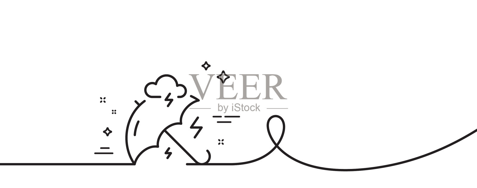 压力保护线图标焦虑抑郁插画图片素材