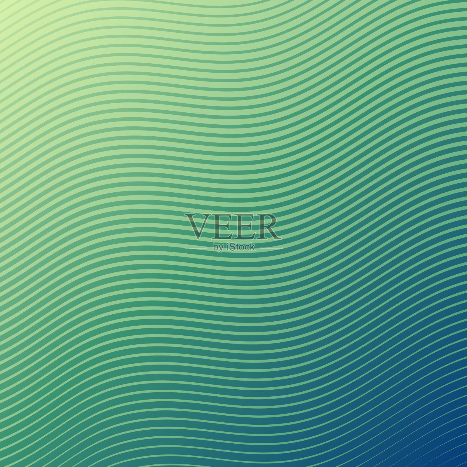 新潮的几何设计-绿色抽象背景插画图片素材