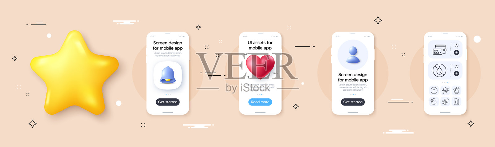 钱包冻水和送餐线插画图片素材