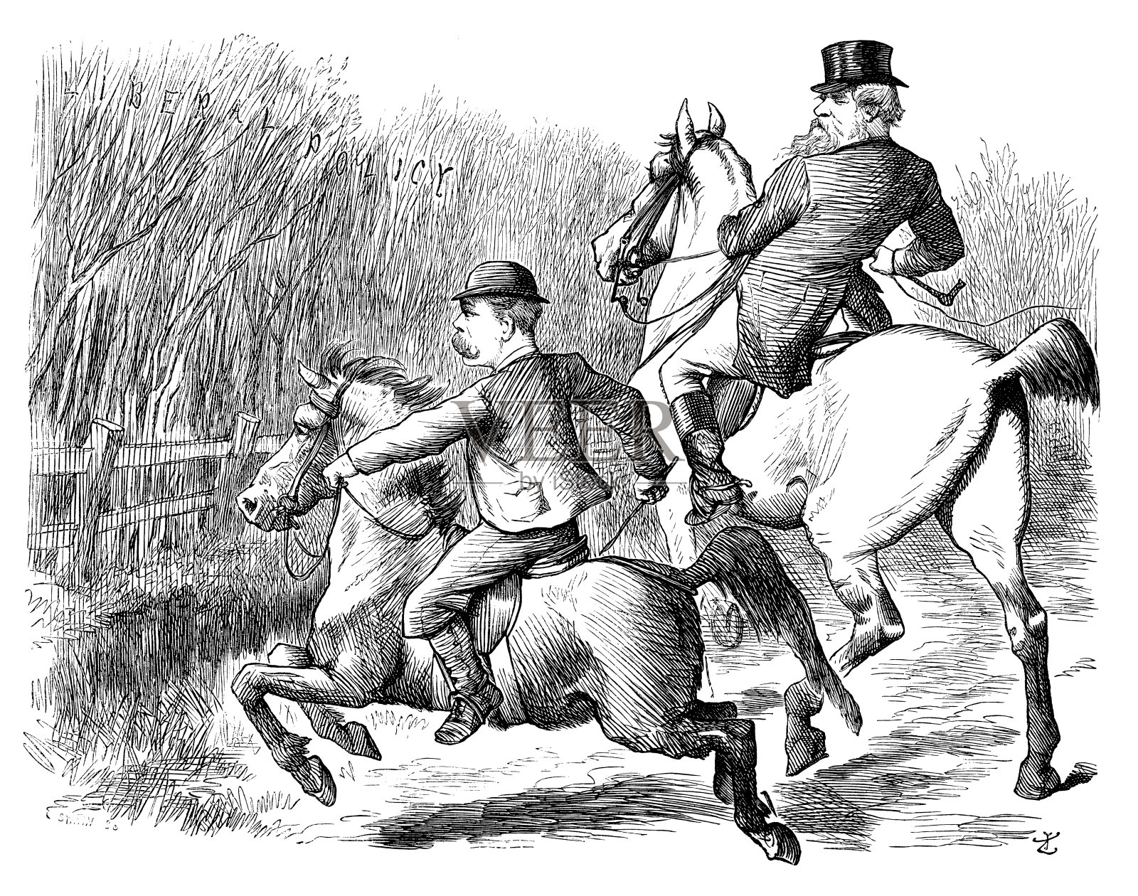 英国讽刺漫画插画图片素材