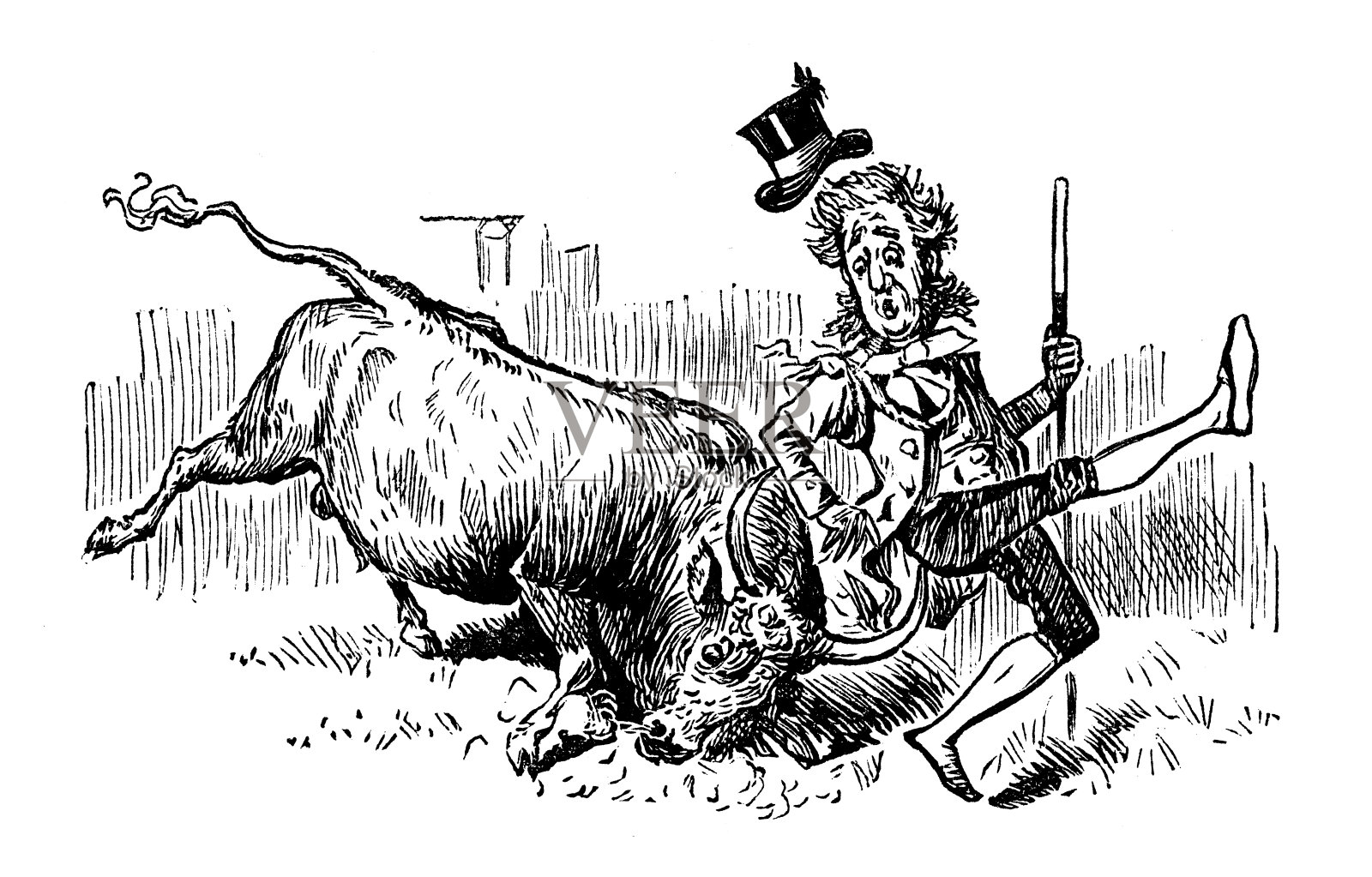 英国讽刺漫画插画图片素材