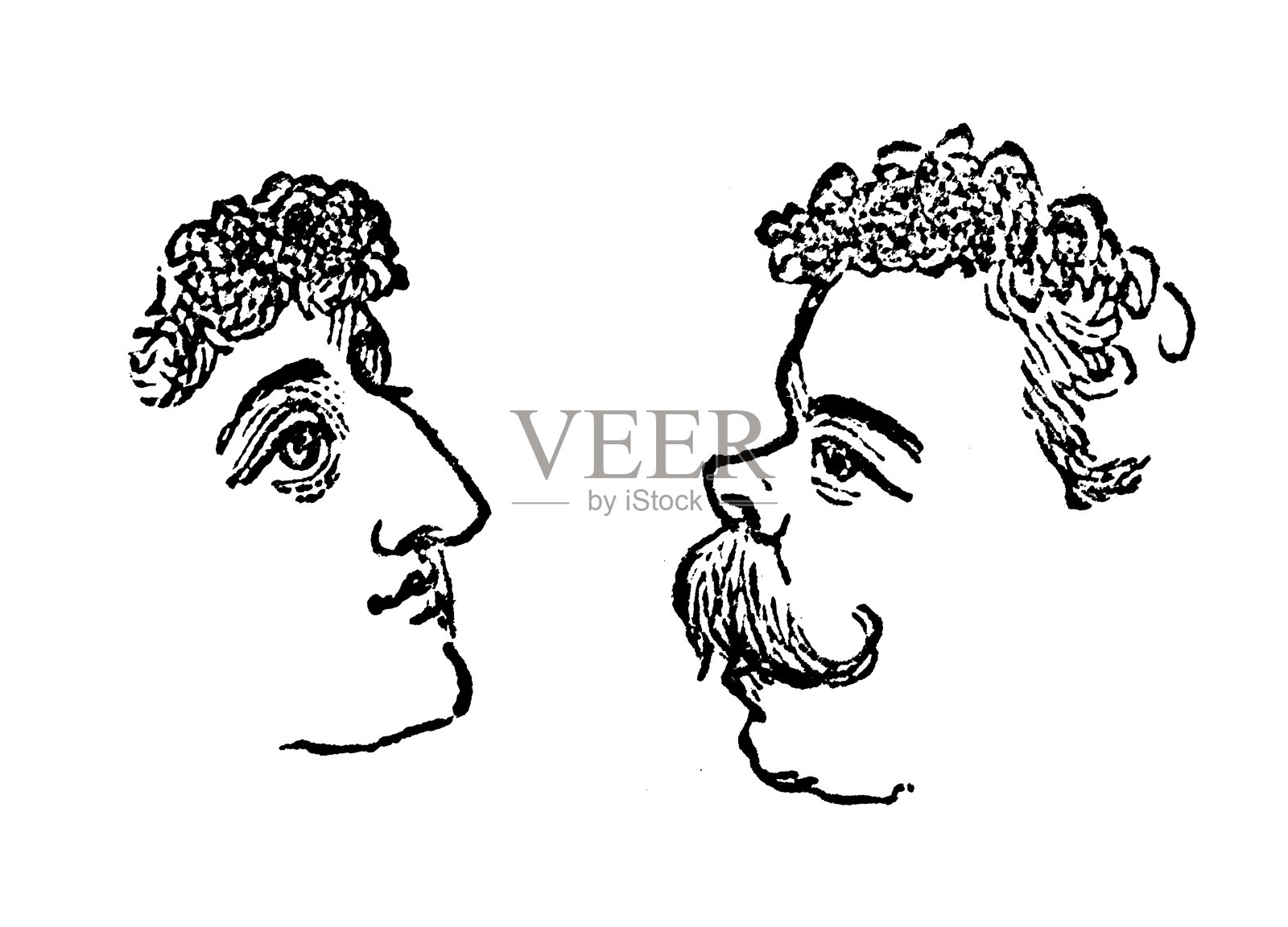 英国讽刺漫画插画图片素材