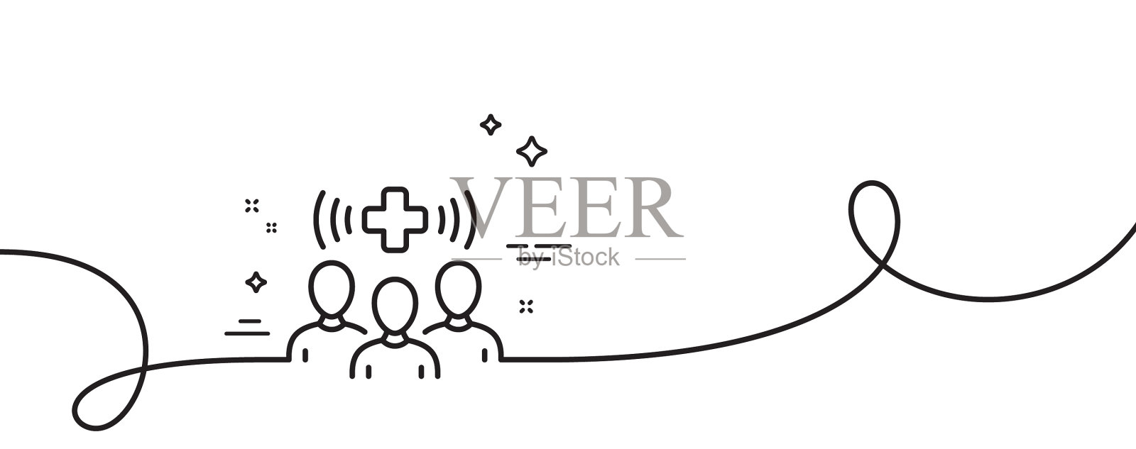 医院医护人员行图标病人签名插画图片素材