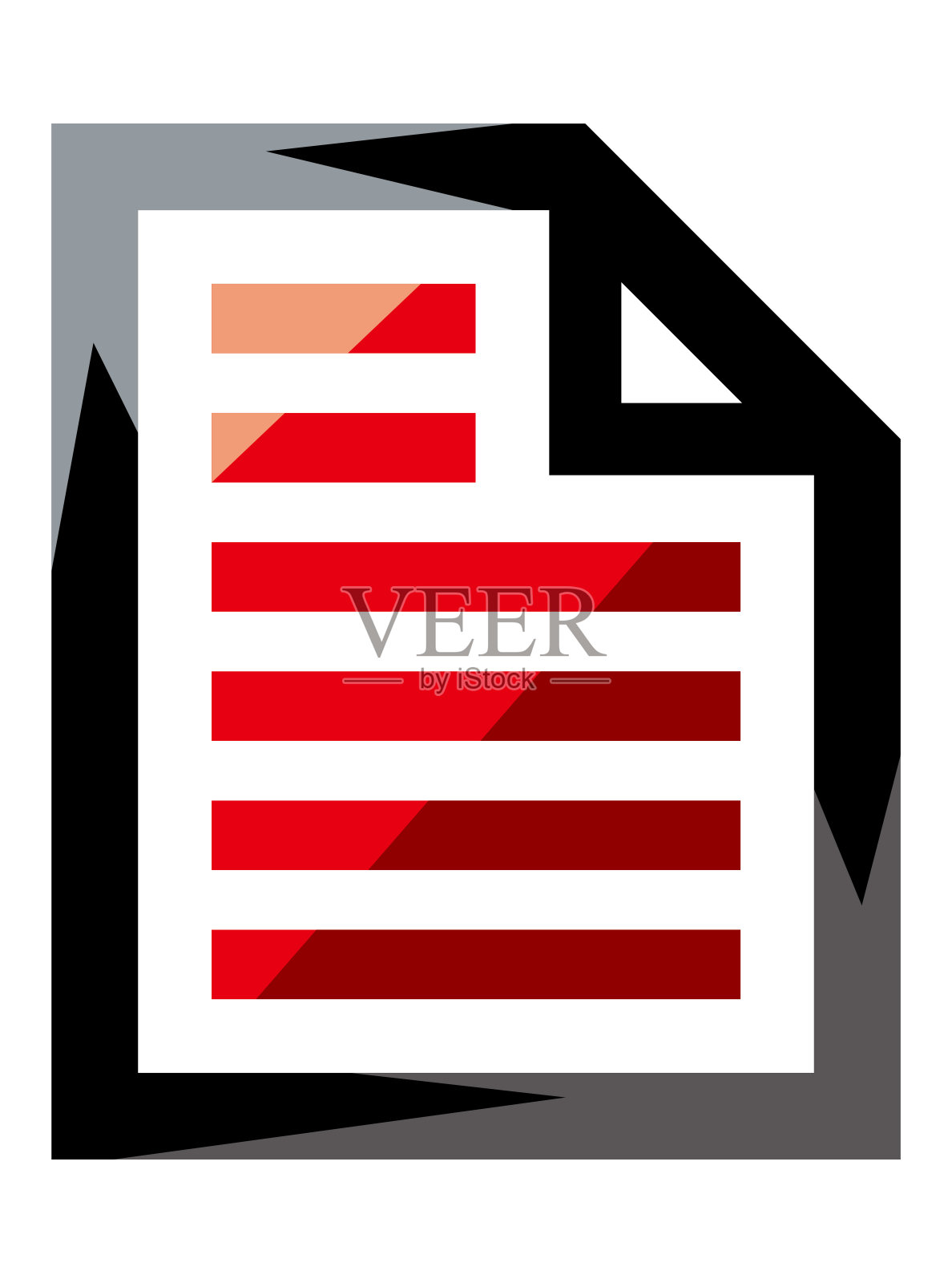 文档中带有图标的插图插画图片素材