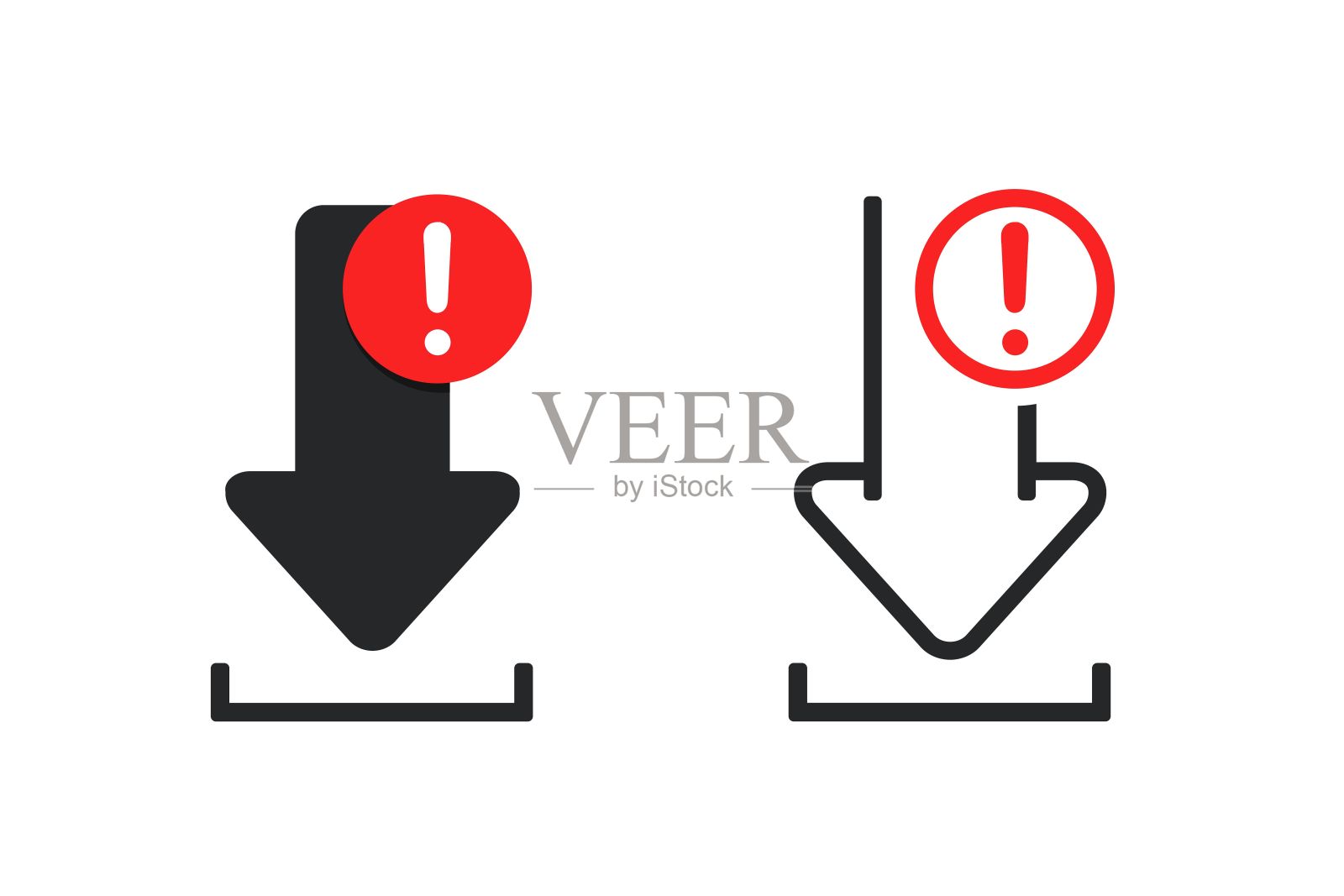下载错误图标。说明向量插画图片素材