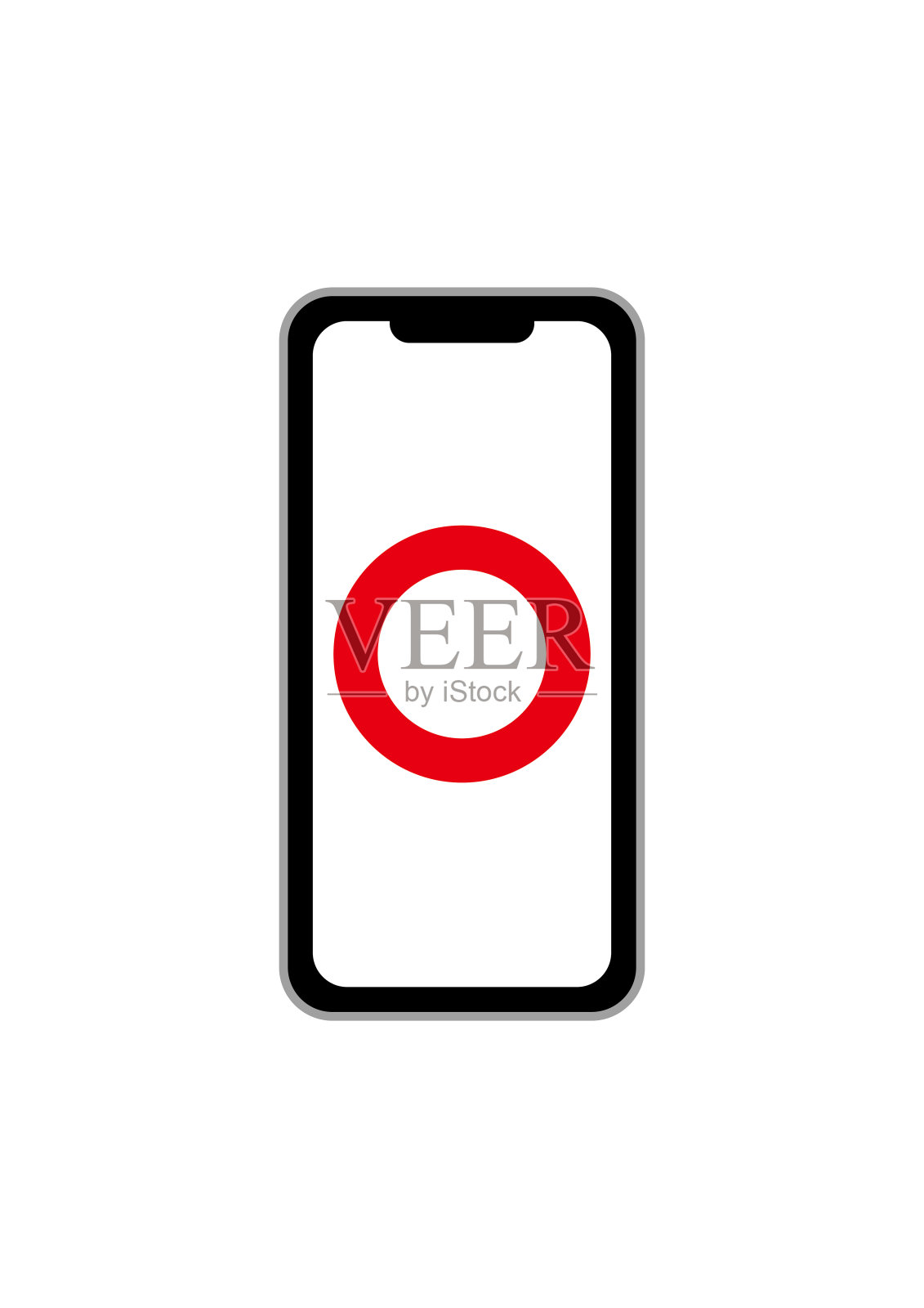 智能手机和平板电脑的图解插画图片素材