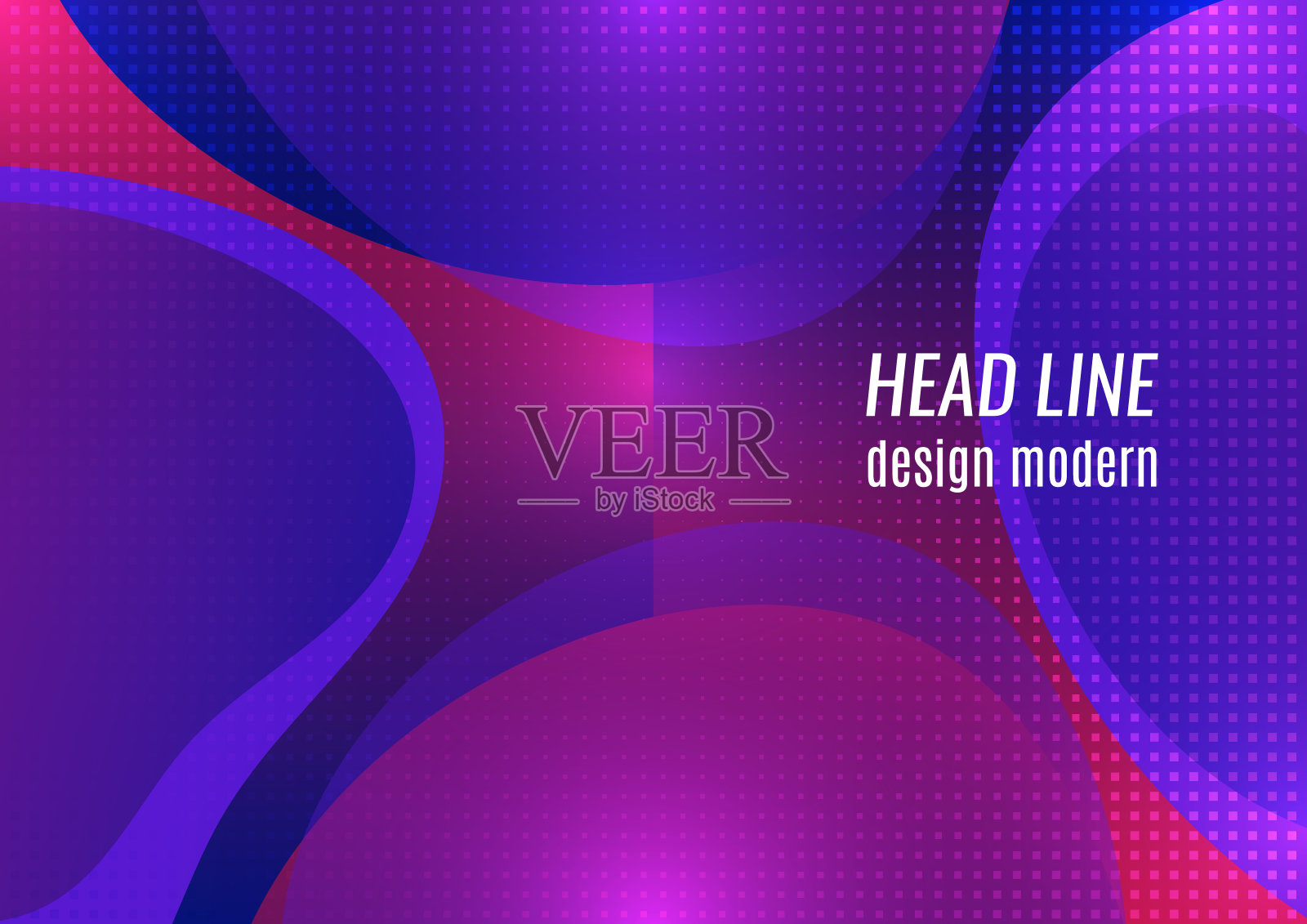 抽象的软透明流体，覆盖的形状。明亮的颜色。模板的背景，海报，横幅，传单，小册子。向量插画图片素材