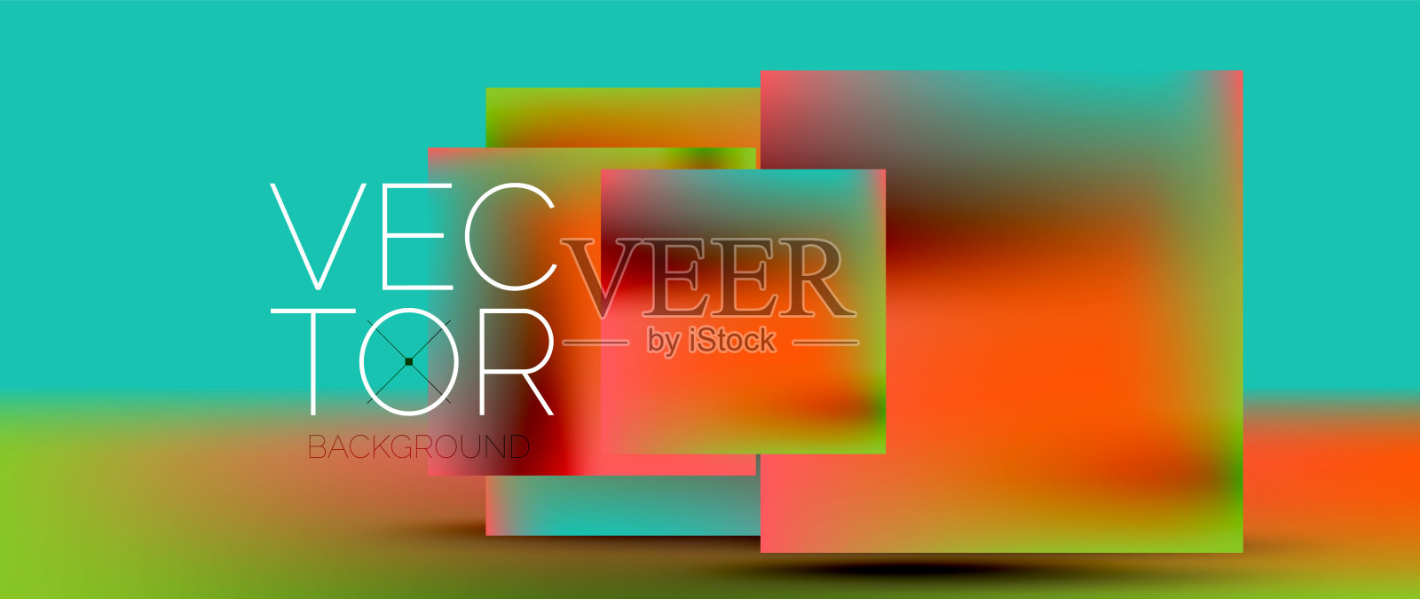 精心制作的讲台，迷人的展示抽象几何正方形，圆形，三角形和流动的渐变，在视觉上引人注目的壁纸，横幅，背景呈现和谐插画图片素材