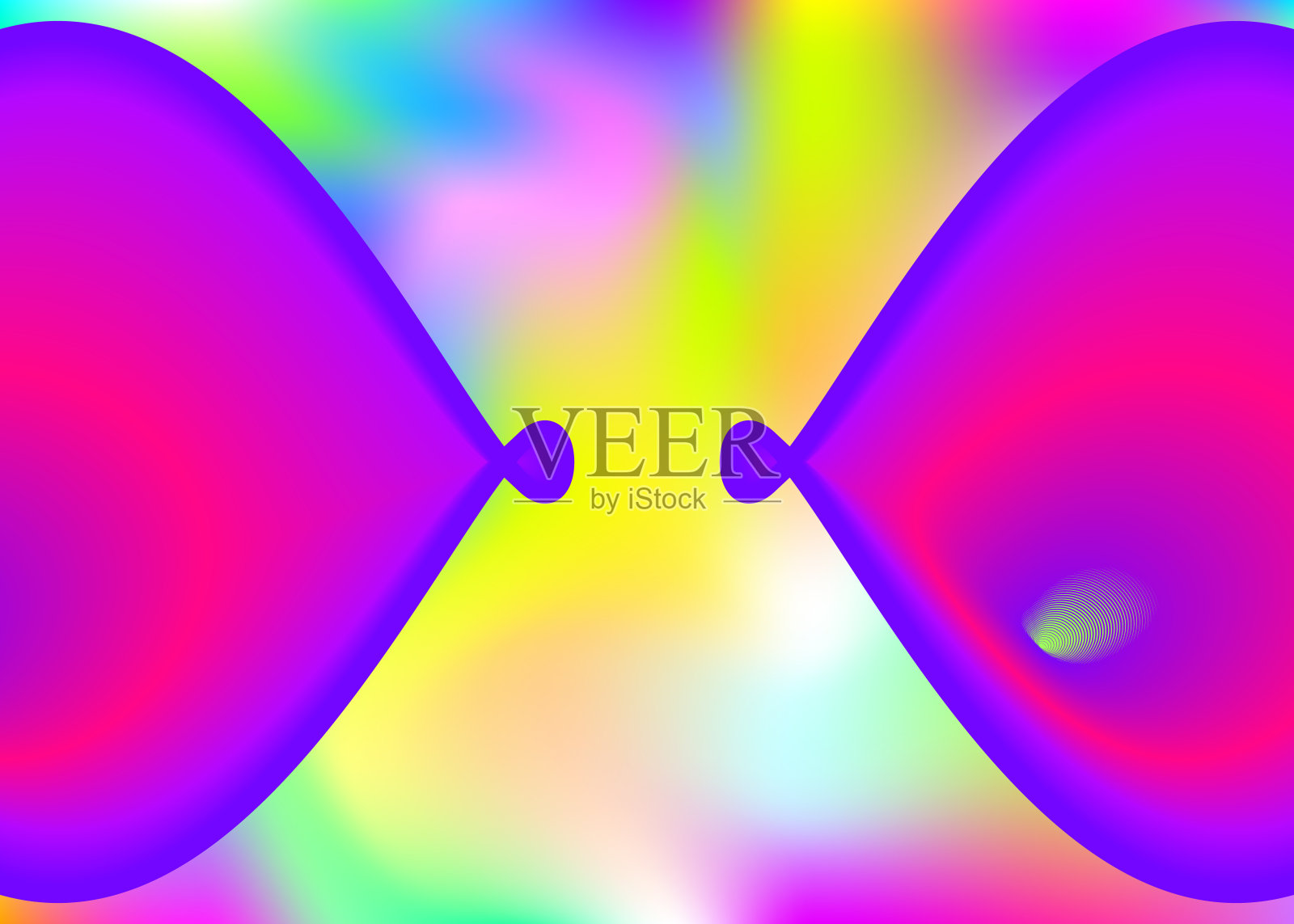 具有动态元素和形状的液态流体背景。插画图片素材