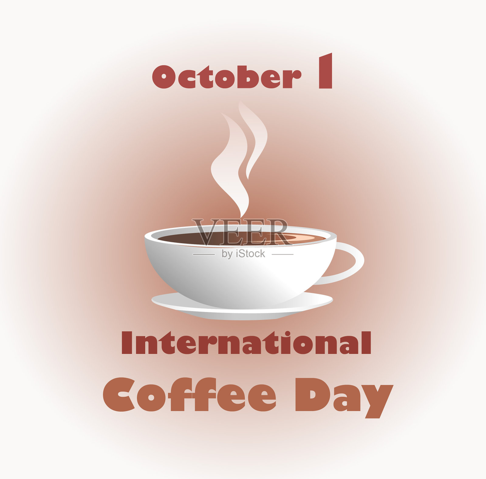 咖啡一天插画图片素材