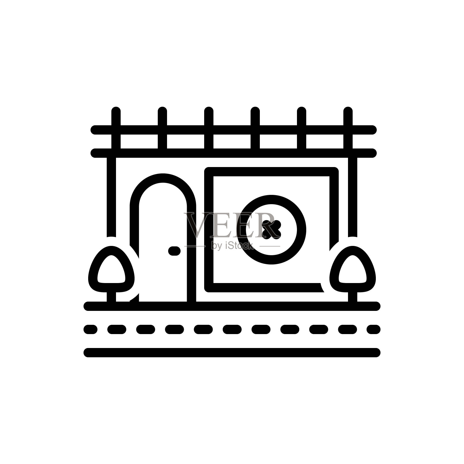 关闭商店插画图片素材