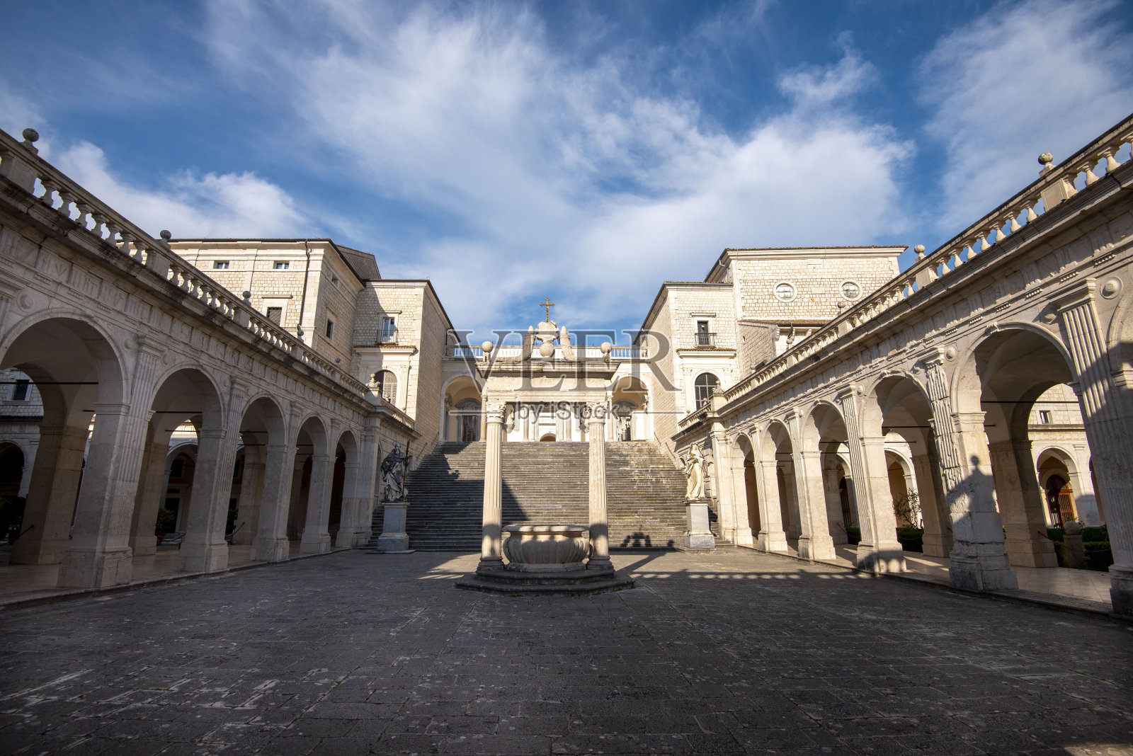 蒙特卡西诺修道院照片摄影图片